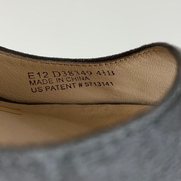 Cole Haan Nike Air Grey Suede/Patent Leather Peep-Toe Platform Heels Sz 4.5 - Picture 6 of 6